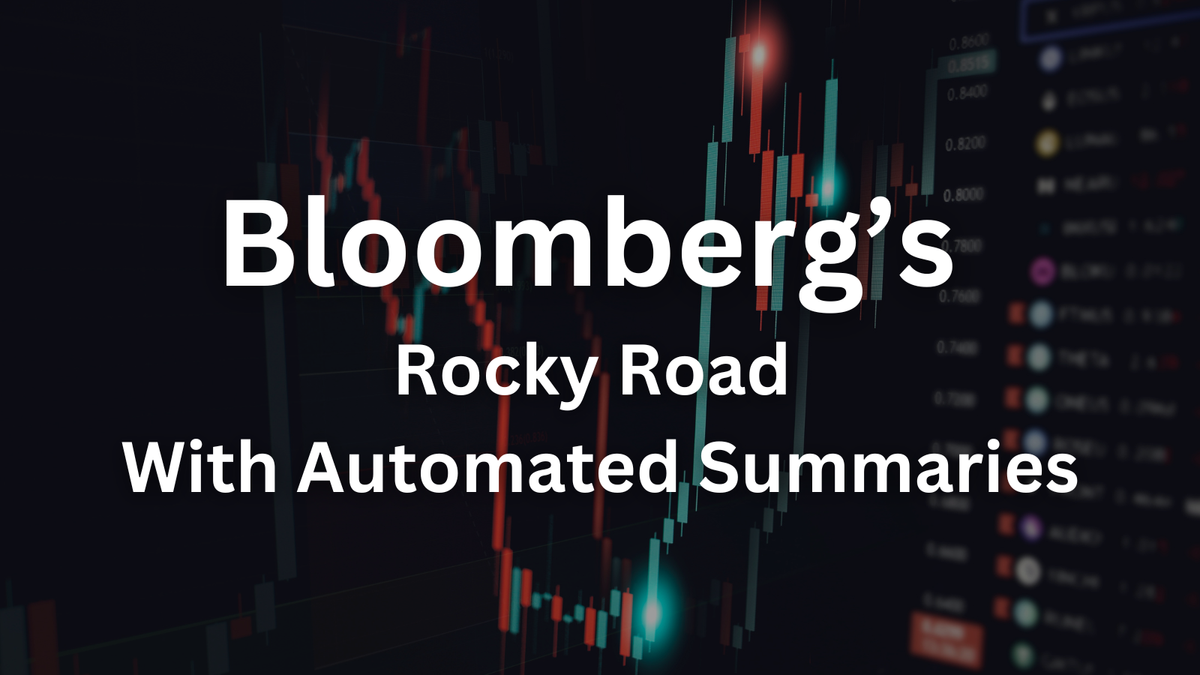 Can AI Truly Replace Journalists? Bloomberg’s Rocky Road With Automated Summaries