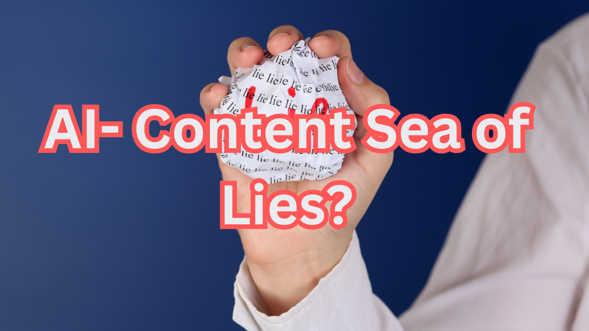 Is AI-Generated Content Drowning Us in a Sea of Lies?
